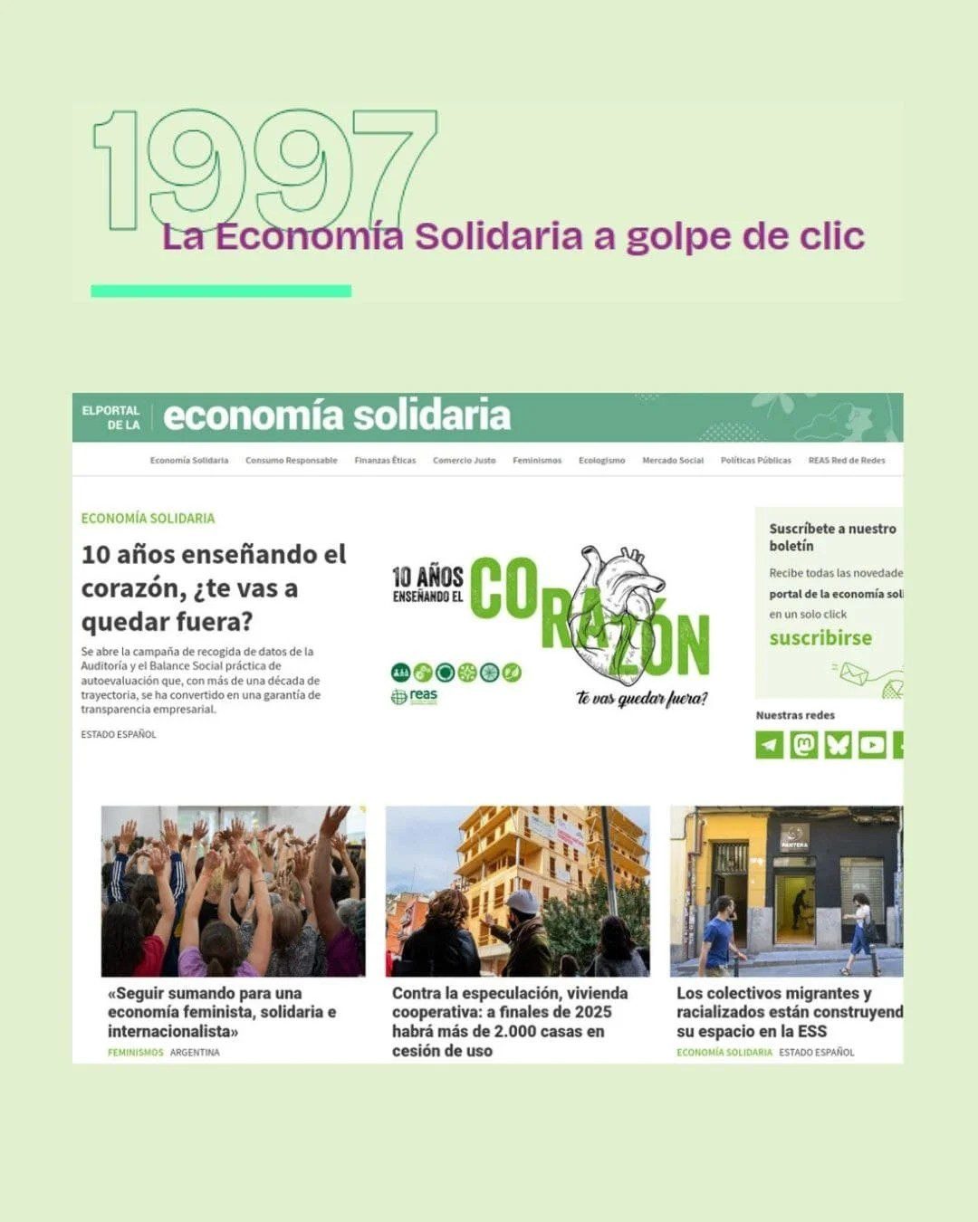 30 anys d'economia solidària: l'exposició 7 1997 a golpe de clic