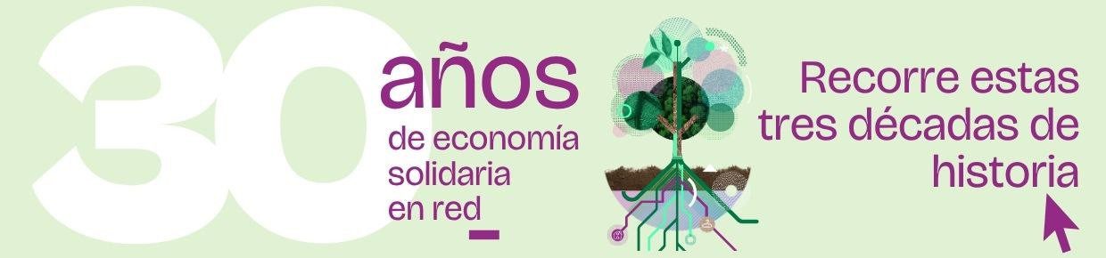 30 anys d'economia solidària: l'exposició 31 30 aniversario banner